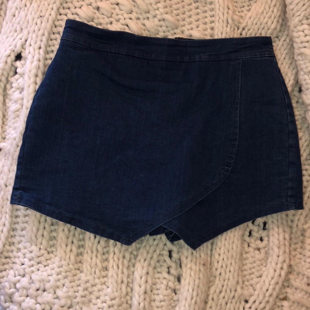 Denim skort